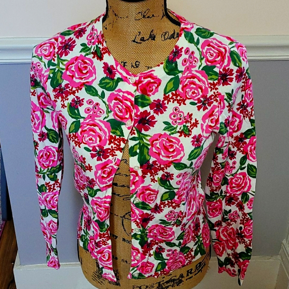 LAND'S END GIRLS CARDIGAN